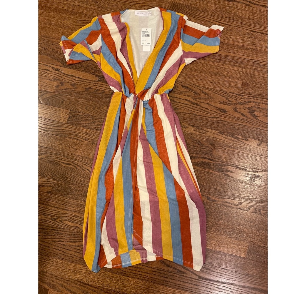 NWT All in Favor Rainbow Knot Dress